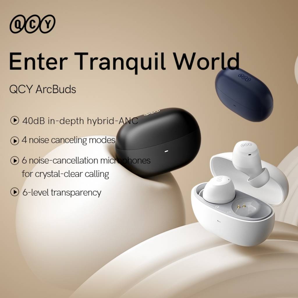Auricular Bluetooth TWS Arcbuds ANC Negro QCY By Xiaomi