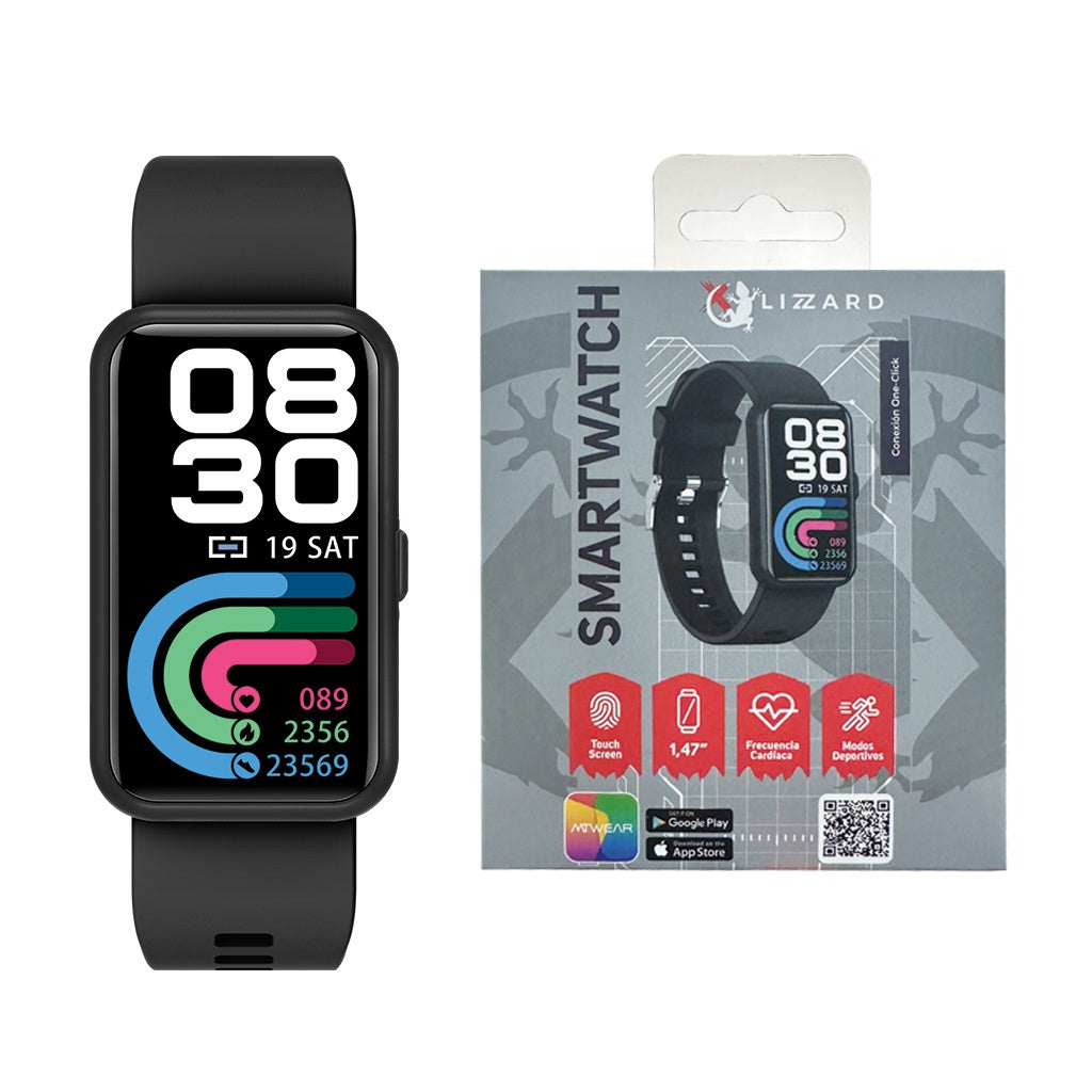 Smartwatch XZZ-SW-03/N Negro/Negro X-Lizzard