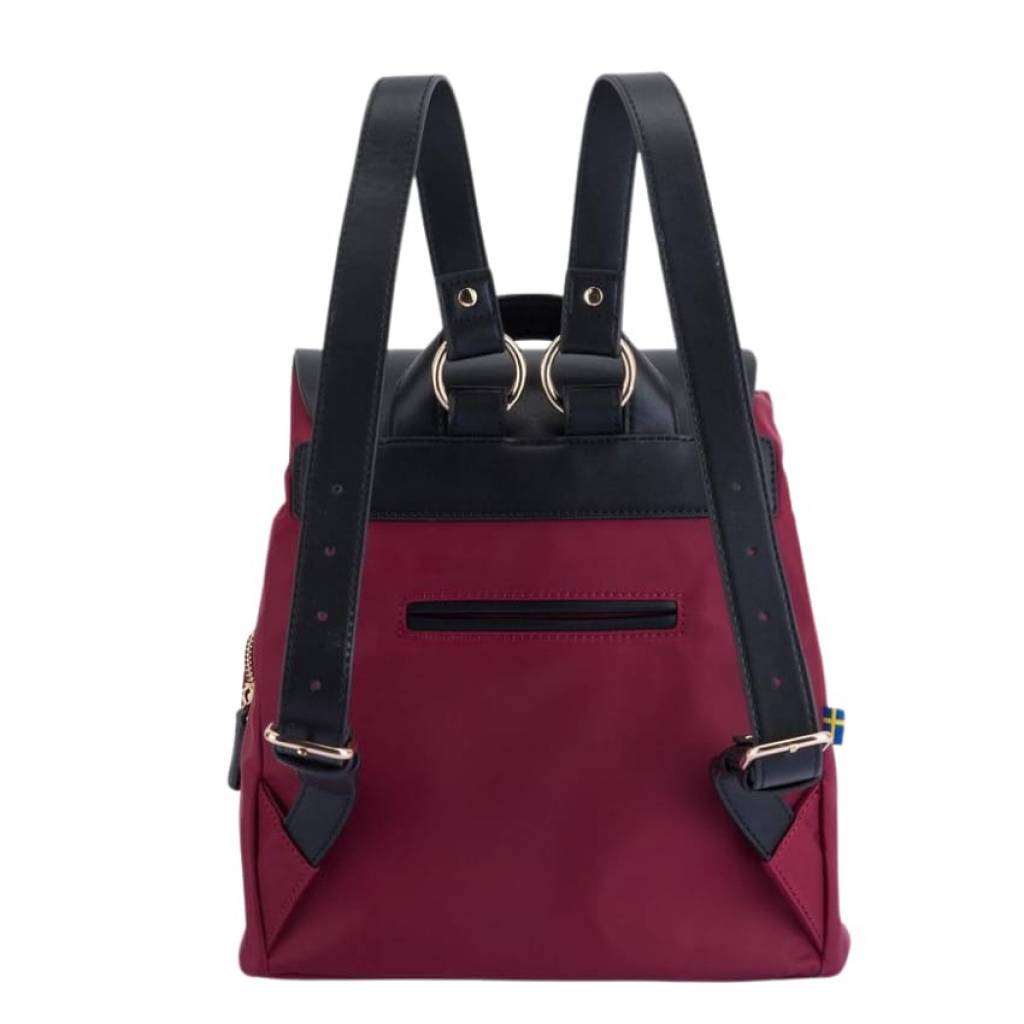 Mochila Gaston Luga Parlan 3103 Negro/Bordeaux A5