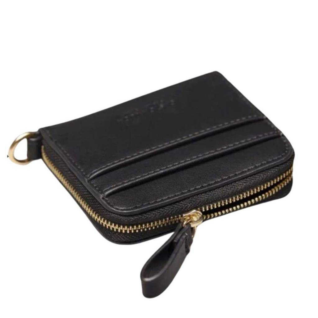 Billetera Gaston Luga Bors 7201 Negro/Dorado