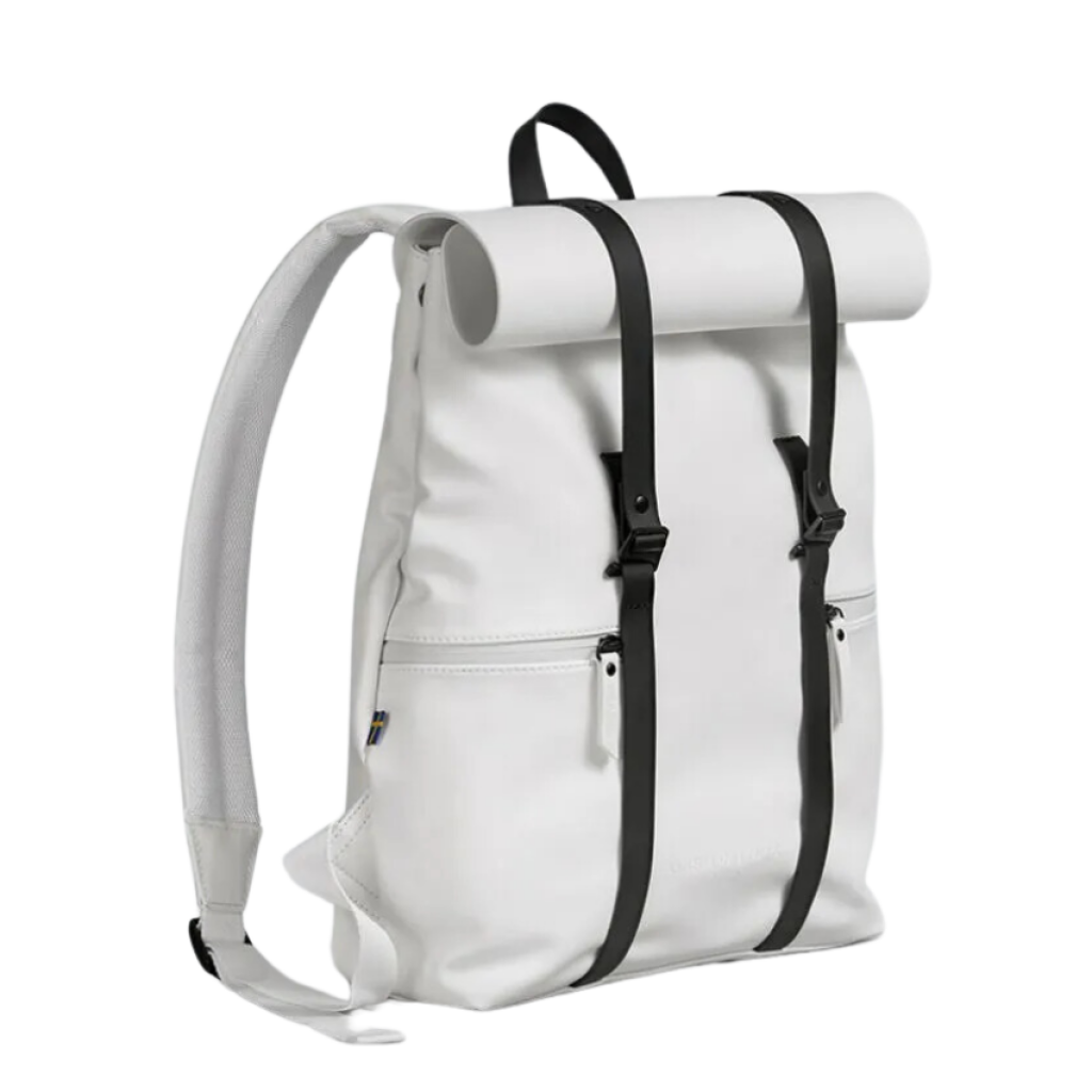 Mochila Gaston Luga Splash 8005 Blanco/Negro 13"