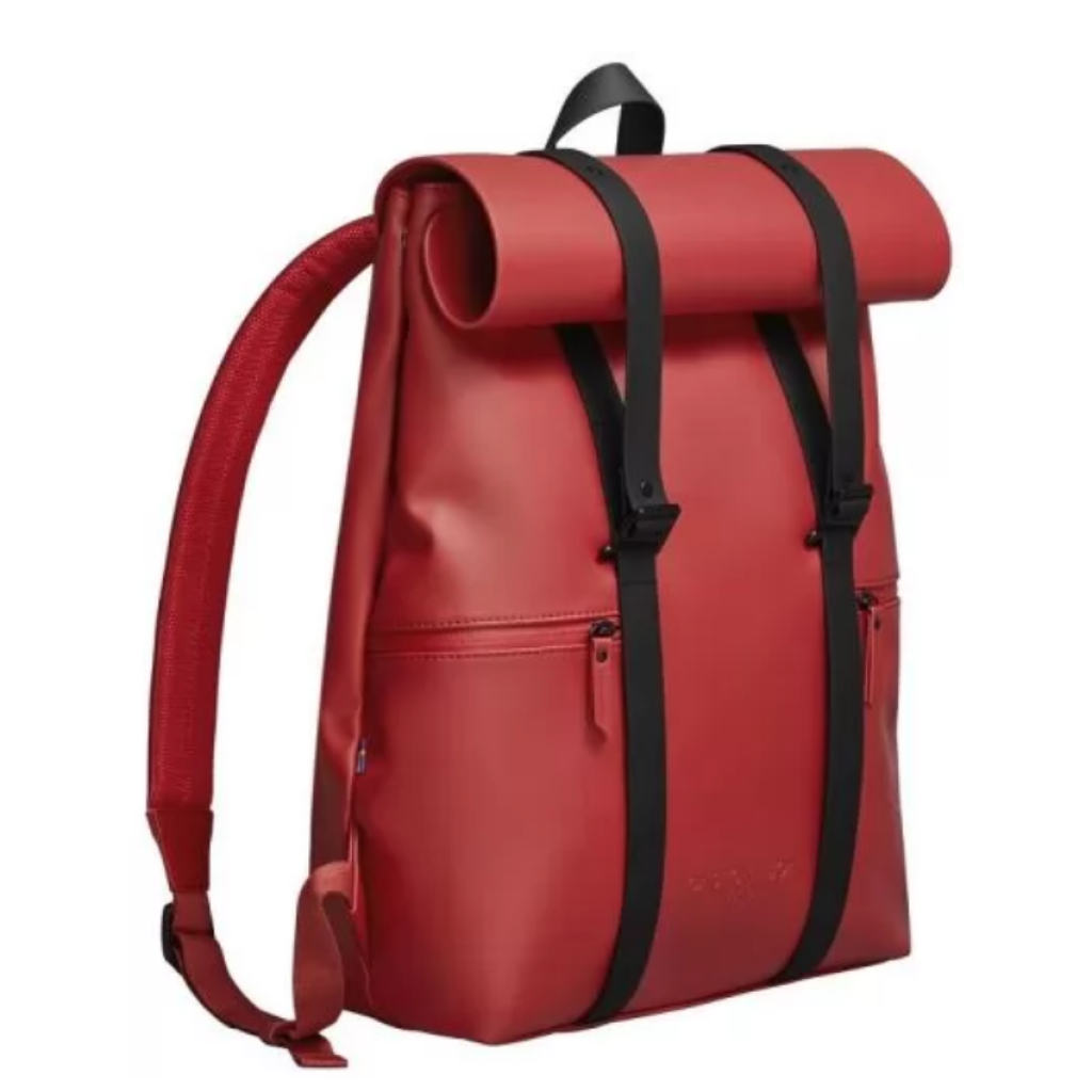 Mochila Gaston Luga Splash 8009 Rojo/Negro 13"