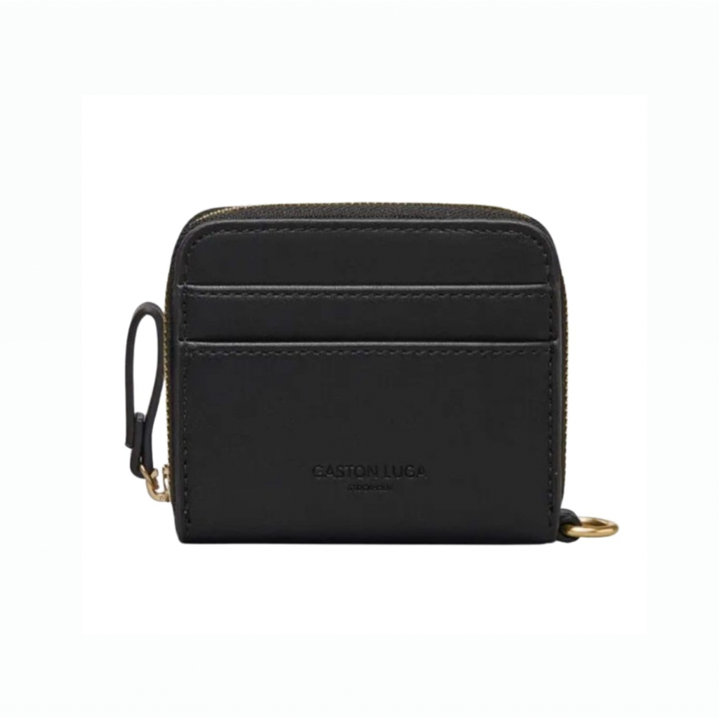 Billetera Gaston Luga Bors 7201 Negro/Dorado