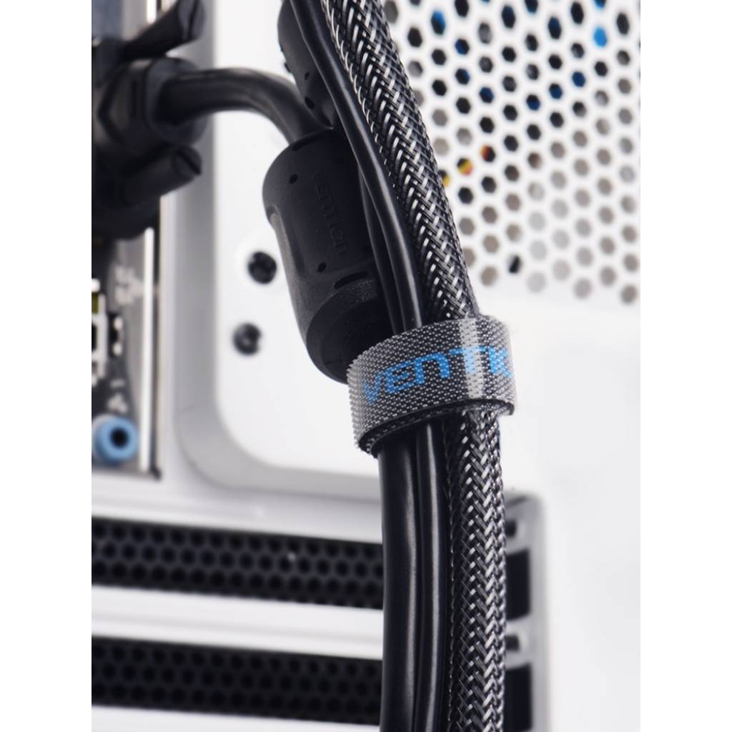 Velcro para Cables 1M / Negro KAABA Vention