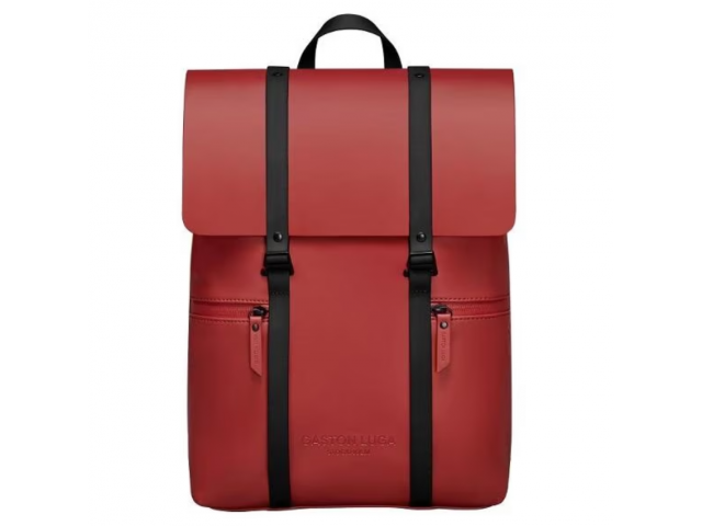 Mochila Gaston Luga Splash 8009 Rojo/Negro 13"