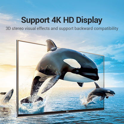 Adaptador HDMI 90° / Macho/Hembra / Negro AIPB0 Vention
