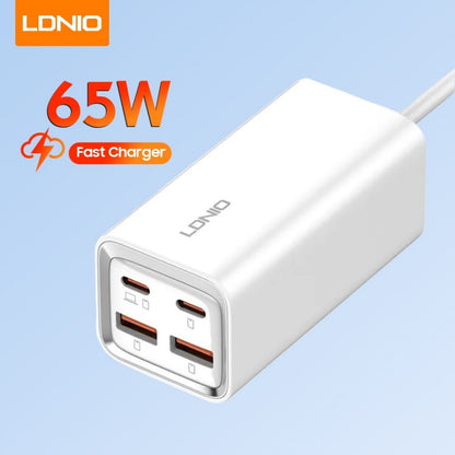 Cargador Pared 65W PD/QC4+/QC3.0/PPS/AFC/FCP/SCP LDNIO A4610C