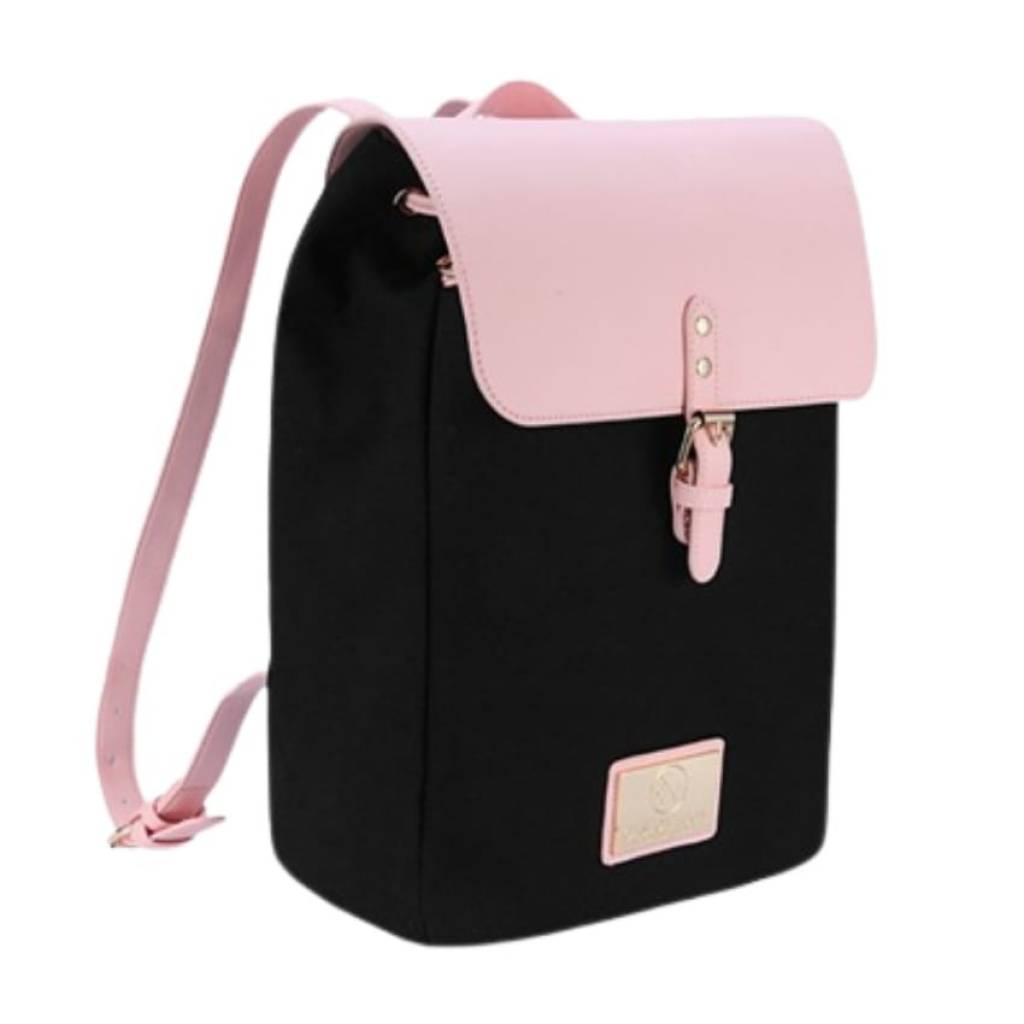Mochila Gaston Luga Classy 2004 Negro/Rosado 13"
