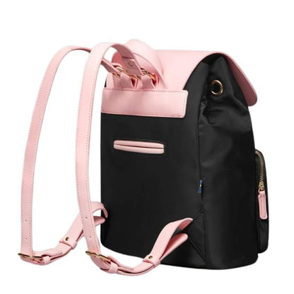 Mochila Gaston Luga Parlan 3102 Negro/Rosado A5