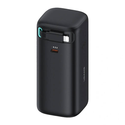 Power Bank 18000mAh PD45W Cable Retráctil Magnético Lightning Negro USAMS CD217