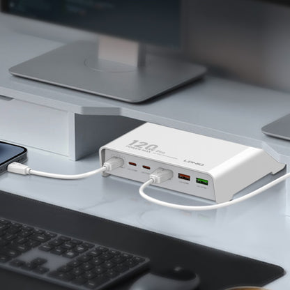 Estación de Carga de Escritorio 120W 3 USB A + 3 USB C LDNIO Q605