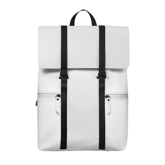 Mochila Gaston Luga Splash 8005 Blanco/Negro 13"
