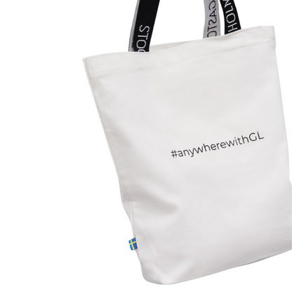 Bolsa Gaston Luga de Lona con Logo 9995 Blanca