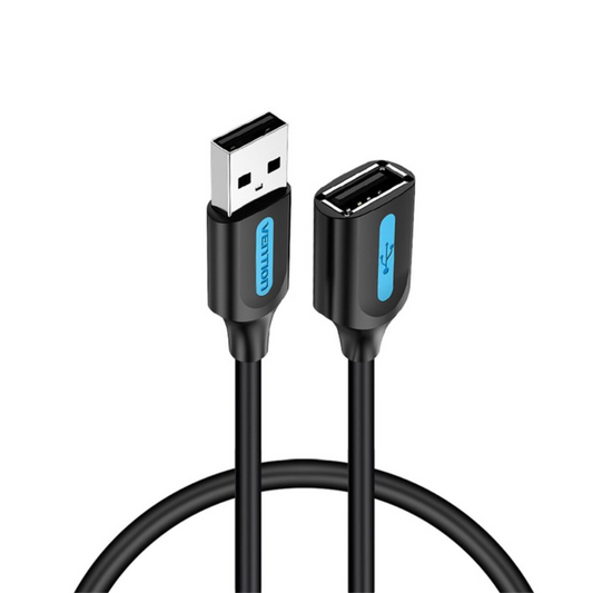 Cable Extensor USB 2.0-A Macho/Hembra / 1.5M / Negro CBIBG Vention