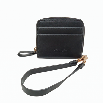 Billetera Gaston Luga Bors 7201 Negro/Dorado