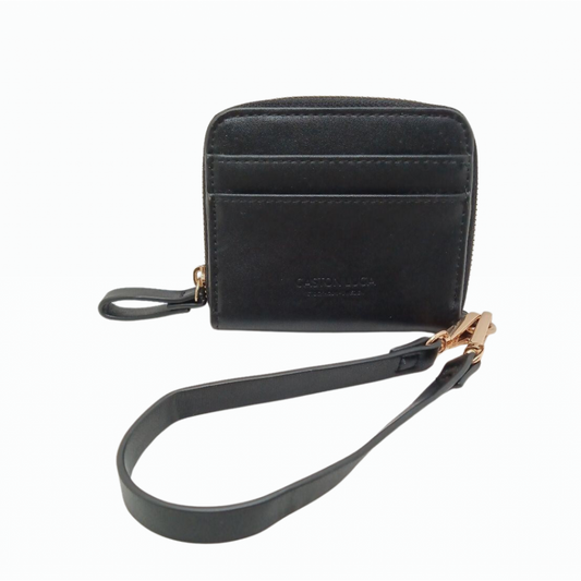 Billetera Gaston Luga Bors 7201 Negro/Dorado