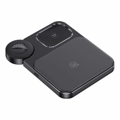 Cargador Inalámbrico 15W 3 en 1 USAMS CD190 - Carga Rápida y Versatilidad
