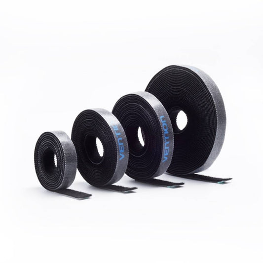 Velcro para Cables 1M / Negro KAABA Vention