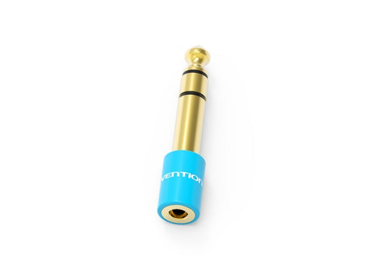 Adaptador de Audio 6.5mm a 3.5mm Macho/Hembra Azul VAB-S01-L Vention