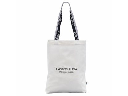 Bolsa Gaston Luga de Lona con Logo 9995 Blanca